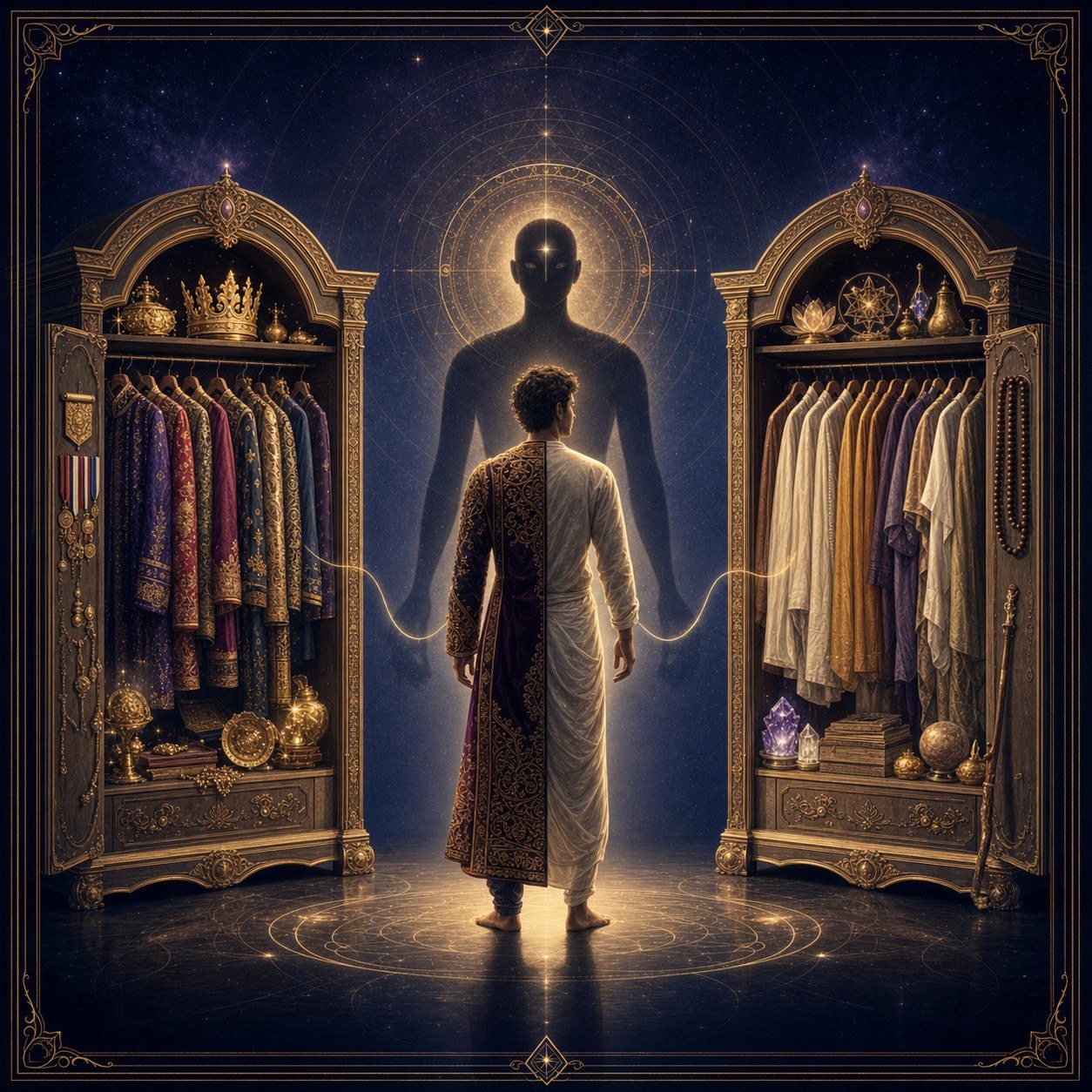 The Spiritual Costume. The costume changes. The wearer does not.
